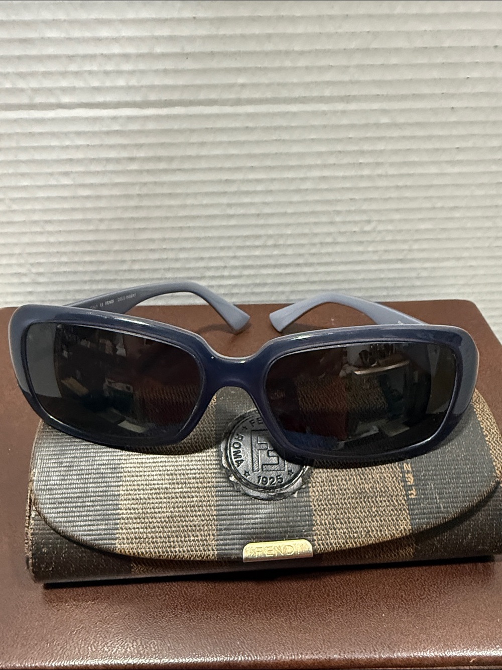 Fendi Sunglasses FS 451 Women's Blue Gray 059 Cold Insert With Case